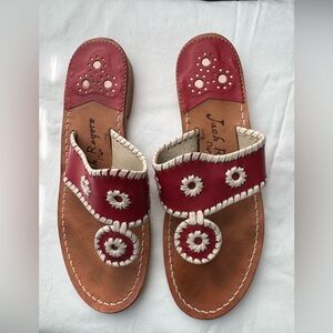 Jack Rogers leather sandals.